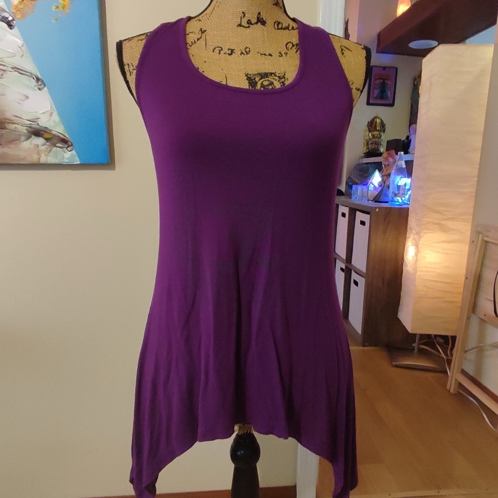 Unique OM sign Purple top By Kathmandu Designs - Free Sz but fits M the best